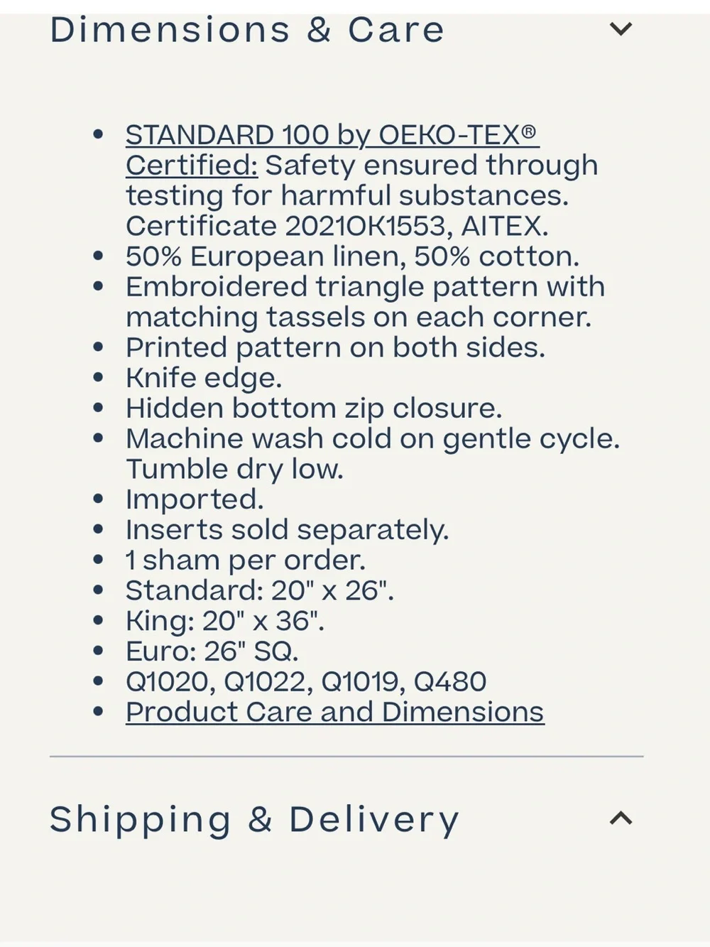 SERINA & LILY ~ Granada Euro Sham 26”